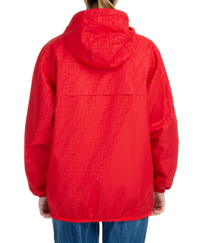Shop Fendi K-way X  Jacket In Red