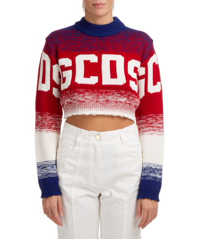 GCDS LOGO WOOL SWEATER 