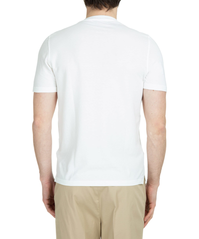 Shop Lardini Cotton T-shirt In White