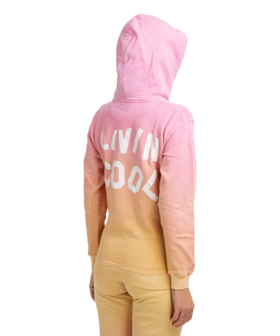 Shop Livincool Cotton Hoodie In Pink