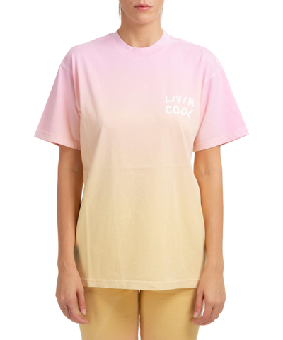 Shop Livincool Cotton T-shirt In Pink