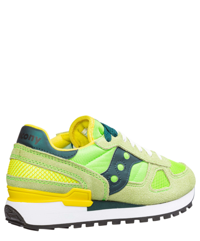 Shop Saucony Shadow O Leather Sneakers In Green