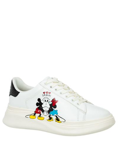 Shop Moa Master Of Arts Disney Mickey And Minnie Mouse Double Gallery Mickey And Minnie Mouse Double Gallery Sneakers In Off White