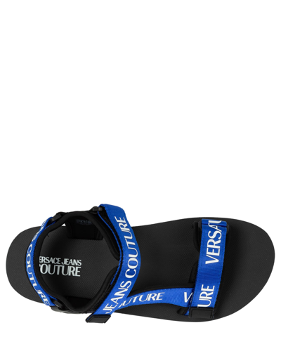 Shop Versace Jeans Couture Sandals In Blue