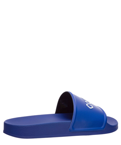 Shop Marcelo Burlon County Of Milan County Slides In Blu