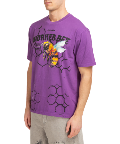 Shop Mauna Kea Shibori Hive Cotton T-shirt In Purple