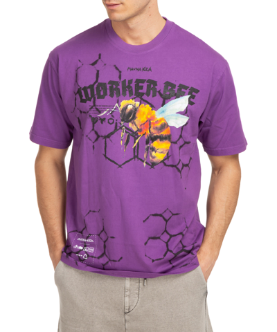Shop Mauna Kea Shibori Hive Cotton T-shirt In Purple