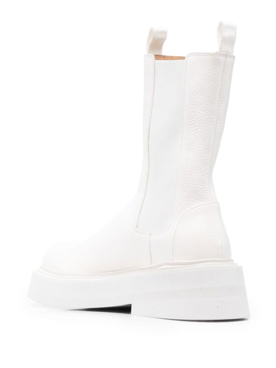 Shop Marsèll Mid-calf Leather Boots In White