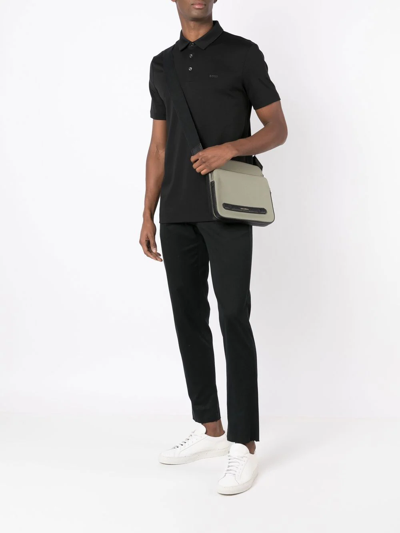 Hugo Boss Blue Palosh 30 Polo Shirt In Black