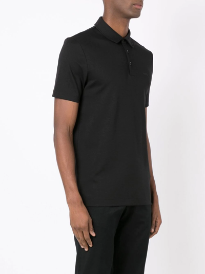 Hugo Boss Blue Palosh 30 Polo Shirt In Black