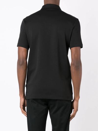 Hugo Boss Blue Palosh 30 Polo Shirt In Black
