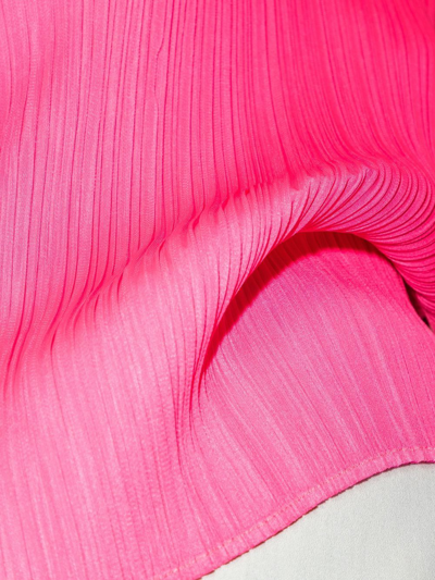 Shop Issey Miyake Sleeveless Plissé Too In Pink