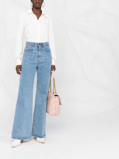 Pinko Button-fastening Long-sleeve Shirt In Pink
