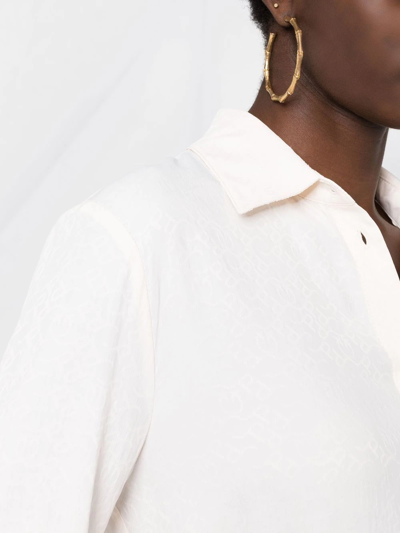 Pinko Button-fastening Long-sleeve Shirt In Pink