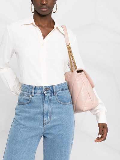 Pinko Button-fastening Long-sleeve Shirt In Pink
