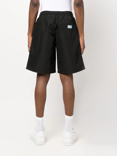 Shop Heron Preston Ex-ray Heron Nyl Track Shorts In Black