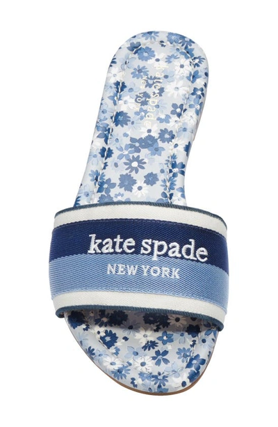 Shop Kate Spade Meadow Slide Sandal In Blazer Blue/ Blue Glow
