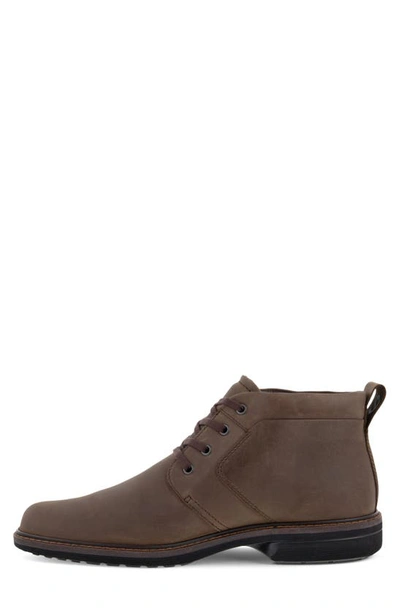 Shop Ecco Turn Ii Waterproof Lace-up Boot In Coffee