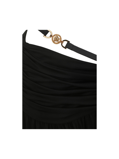 Shop Versace Skirt In Nero