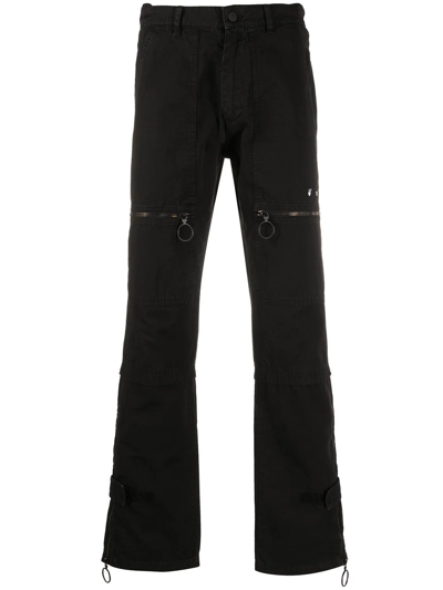 Shop Off-white Multi-pocket Straight-leg Jeans In 1001 Black White