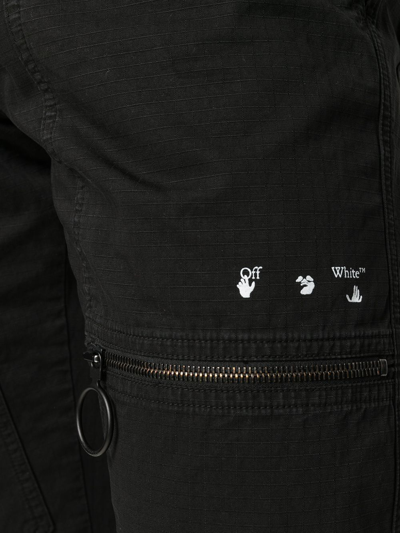 Shop Off-white Multi-pocket Straight-leg Jeans In 1001 Black White