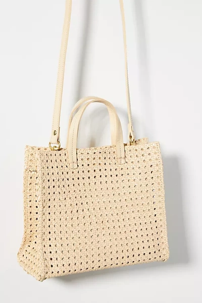 Shop Clare V . Petit Simple Tote In Beige