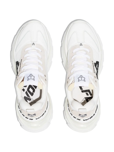 Shop Naked Wolfe Fighter Low-top Sneakers In 白色