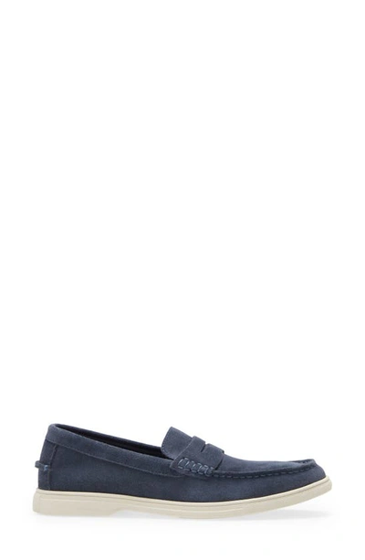 Shop Nordstrom Peter Flex Penny Boat Shoe In Navy