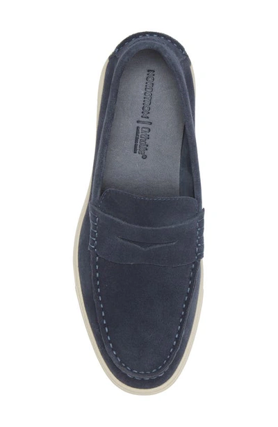 Shop Nordstrom Peter Flex Penny Boat Shoe In Navy