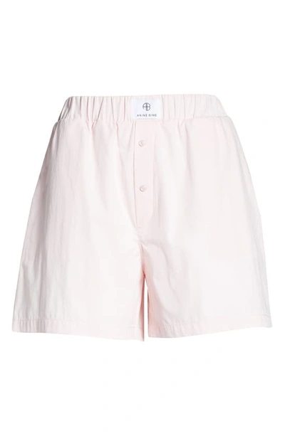 ANINE BING LIAM COTTON BOXER SHORTS 