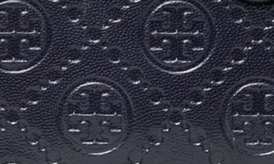 Tory Burch T Monogram Leather Double-zip Mini Bag - Midnight