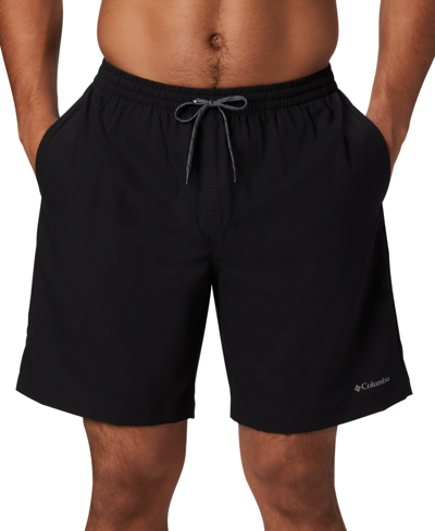 Shop Columbia Men's Summertime Stretch Shorts In Black