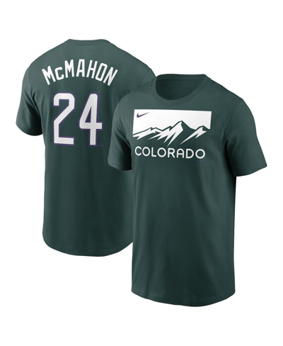 Shop Nike Men's  Ryan Mcmahon Green Colorado Rockies City Connect Name And Number T-shirt