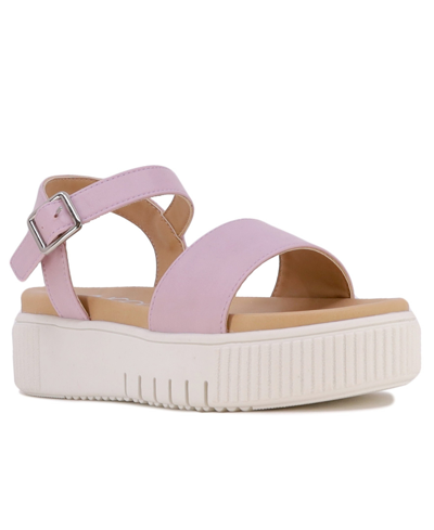 Shop Sugar Little Girls Paris-brest Sandals In Lilac