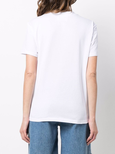 Shop Ami Alexandre Mattiussi Ami De Couer Organic Cotton T-shirt In White