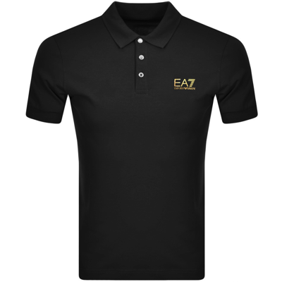 Shop Ea7 Emporio Armani Core Id Polo T Shirt Black