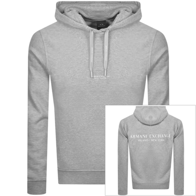 Armani exchange hoodie grey sale