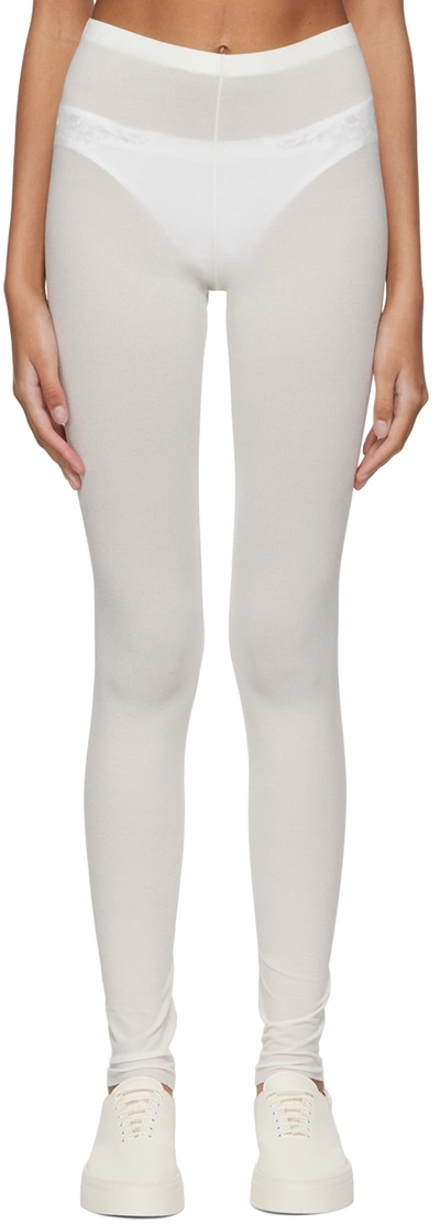 The Row Off-white Fraidy Lounge Pants In Ntw Natural White