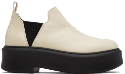Shop The Row Off-white Robin Ankle Boots In Esh Eggshell