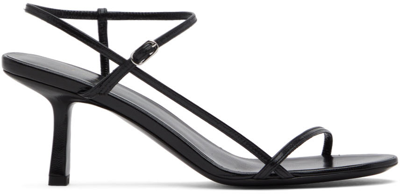 Shop The Row Black Bare Heeled Sandals In Blk Black