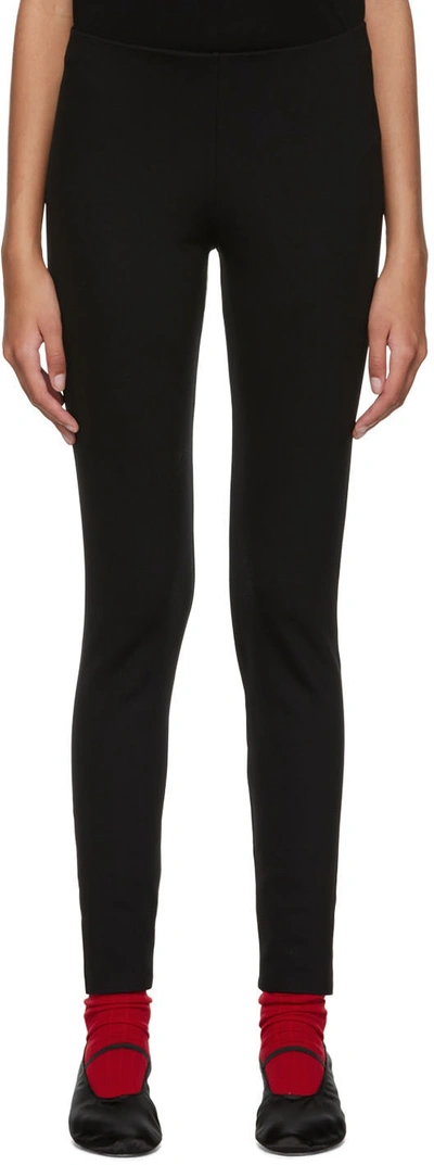 Shop The Row Black Woolworth Trousers In Blk Black