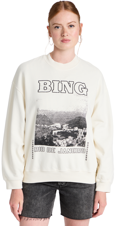Shop Anine Bing Jaci Sweatshirt In Cream