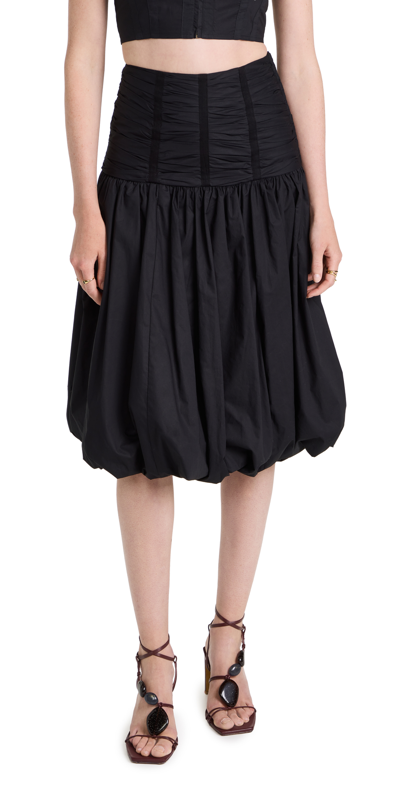 Shop Ulla Johnson Roselani Skirt In Noir