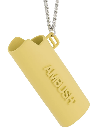Ambush Case-pendant Necklace In 1872 Yellow Silver