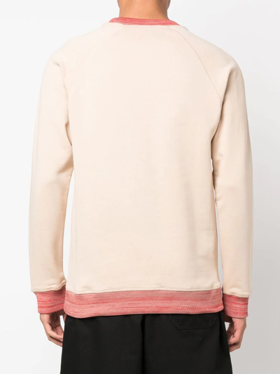 Shop Vivienne Westwood Graphic-print Long-sleeve Sweatshirt In Neutrals