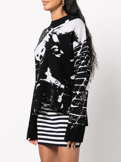Shop Monse Maeby Long-sleeved Sweater In Black