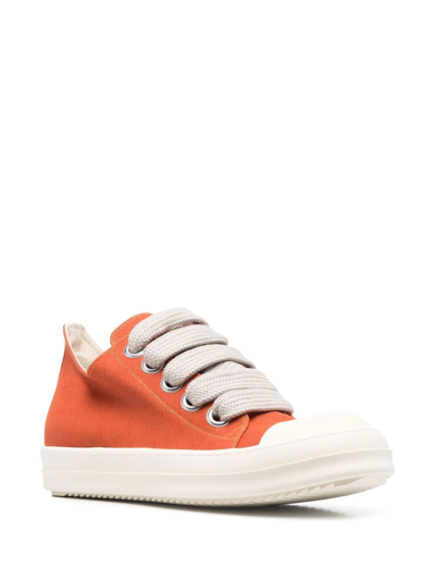 Rick Owens Drkshdw Low-top Lace-up Trainers In Orange | ModeSens