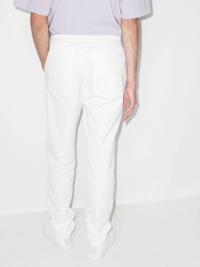 Shop Brunello Cucinelli Drawstring Chino Trousers In White