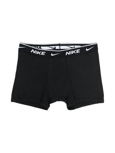 Nike Teen Set Of Three Boxer Briefs In Black