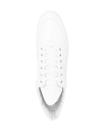 Filling Pieces Logo-embossed Lace-up Sneakers In White
